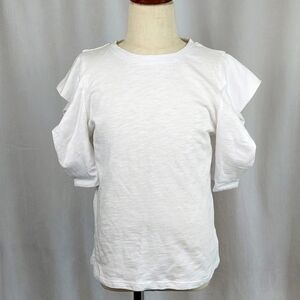 Habitual Kid Envelope Puff Sleeve Top T-shirt - white - girl 7/8